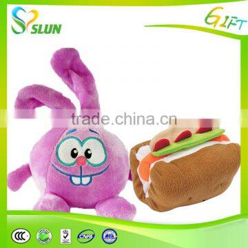 Factory Supply Wholesale Chewable Food-safe Plush Cube Pets Toy photo-2