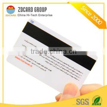 plastic smart card with magnetic stripe