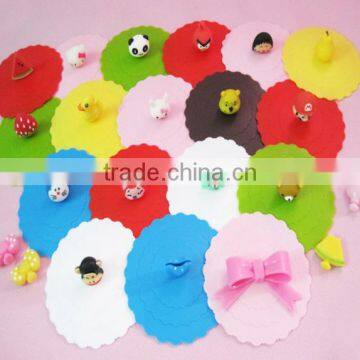 Food grade silicone glass cup cover