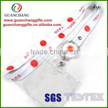 PVC badge holder lanyard,id card holder,document holder