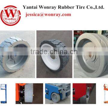 Hydraulic Scissor Car Lift Used Solid Tyre Wheels 12x4.5 15x5 12.5x4.5