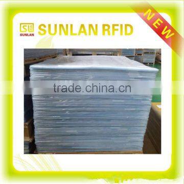 0.4-0.5mm thickness 125khz em4200 RFID plastic rigid white pvc sheet for card making,blank cards(professional manufacturer)