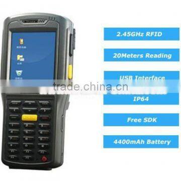 Industrial PDA 2.45GHz Active RFID Reader Mobile