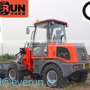 New EVERUN Brand CE/ Euro 3 Abgas Geprueft 1600KG Wheel Loader Mit 0.8m3 Schaufel photo-2