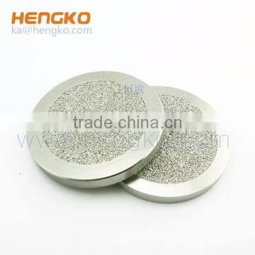 Sintered SS Filtering Gase Liquid Porous Metal Disc photo-3
