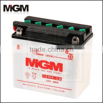 motorcycle battery,12N9-3A 12v capacity battery ebike