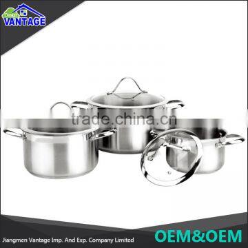 Good Quality Mirror Polished Cookware Set Cooking Pot Stainless Steel Cookware Pot photo-2