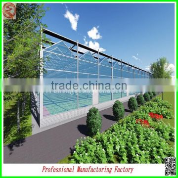 China polycarbonate board commercial greenhouses with aluminium profiles