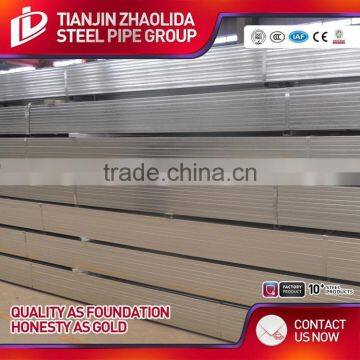Zinc Coated 200 g - 500 g Bs1387 Galvanized Rectangular and Square Steel Pipe for Construction Use