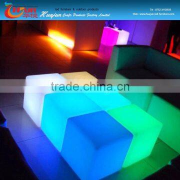 China High Quality PE Plastic Rechargeable Colorful Led Light Chair, Led Cube, Led Stool photo-5