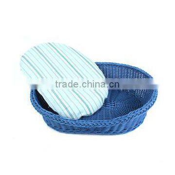 empty rattan pet basket for birthday gifts with handmade