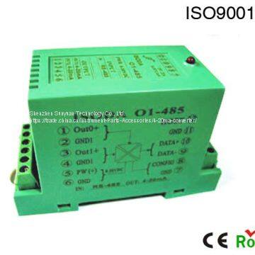 Digital RS485/232 to Analog 4-20mA DA Converter