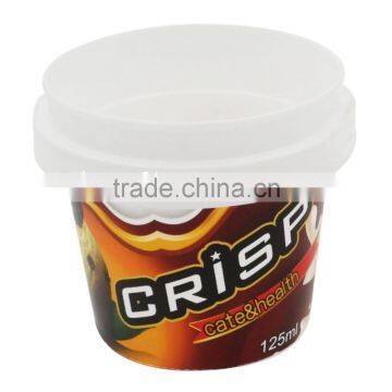 125Ml Ice Cream Tub With Lid Spoon, Round Custom Logo Prited Ice Cream Container photo-5