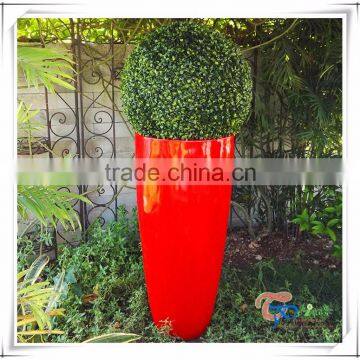 Fiberglass Indoor DecorationTall Flower Pot Planter photo-2