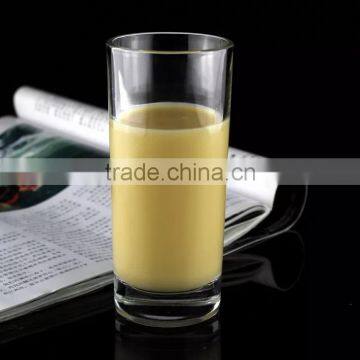 Straight round drinking glass cup