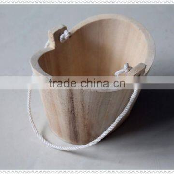 2015 High Quality Hot Sell Decorative Handmade Unfinished Wooden Barrel With Handle photo-5