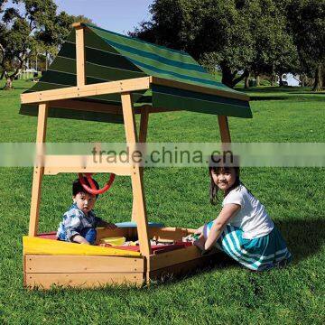 Wooden Sandpit Sand Box With Canopy photo-6