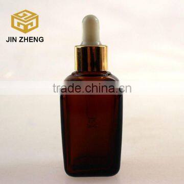 50ml 40ml 30ml 15ml Amber Glass Essential Oil Dropper Square Bottles photo-3