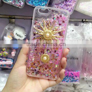 Quicksand Sun Sticker TPU + PC Bling Phone Shell for IPhone 6 / 6 Plus photo-6