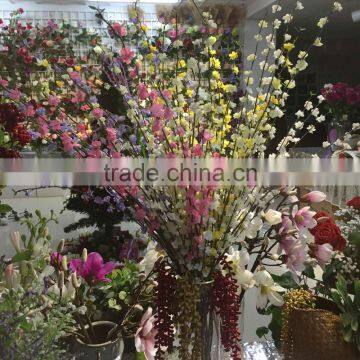 SJ10101227 Table wedding deorating silk flowers cherry blossom branch