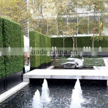 SJ0411016 green grass wall,grass fences craft,artificial boxwood hedge with planter