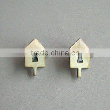 House shape metal pin/ hotselling metal badge