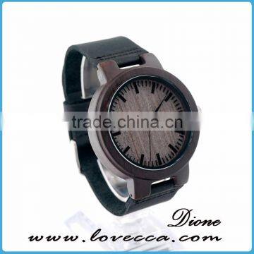 2017 wooden watch logo wood bamboo watch directly from China factory