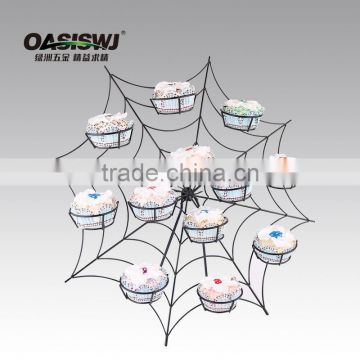 hot selling metal spider shape cupcake display stand