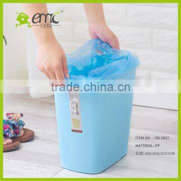 Plastic Dust Bin for Indoor Places, PP Rubbish Bin for Household, Plastic Rectangle Rubbish Bin photo-3