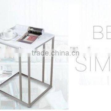 China Supplier Square Polished Metal Stainless Steel Computer End Table Frame photo-4