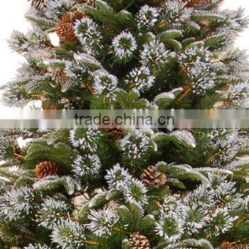 Artificial Christmas Tree With Snow and Pinecone photo-3