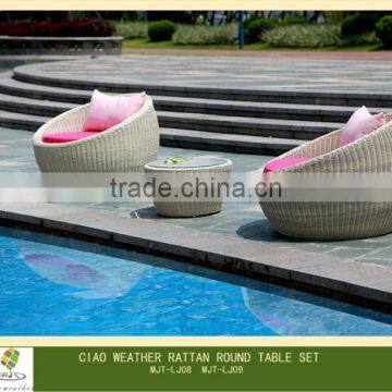 GARDEN OUTDOOR PATIO FURNITURE in PE RATTAN - OUTDOOR WICKER MODULAR SOFA SET