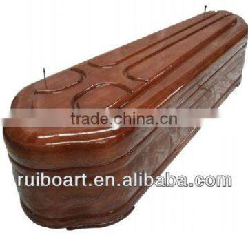 Spain Style Antique Cheap Wooden Coffin photo-6