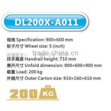 Competitive Price Plastic Foldable Moving Trolley With Mute Wheels photo-2