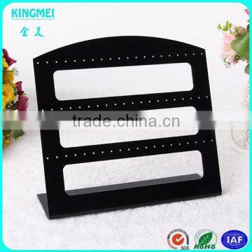 hot new products for 2015 3 layers L-shaped acrylic jewelry display stand for many earrings