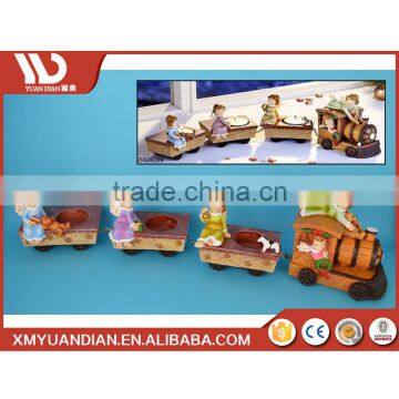 Santa Home Decoration Ornament Train Shape Christmas Decor Decorative Candle Holder photo-2