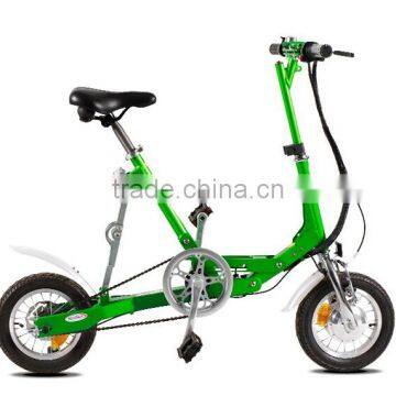 12 inch fashion mini folding electric bicycle professional tracking bike