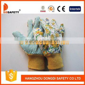 DDSAFETY 2017 Gardening Glove With PVC Dot On Palm Safety Working Gloves