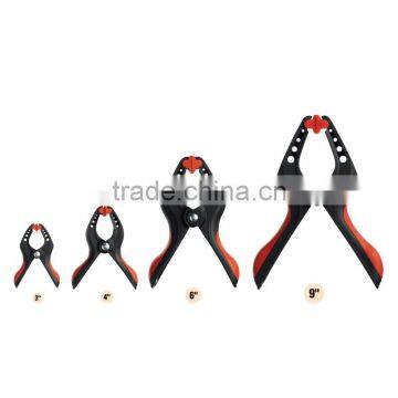 Double color spring clamp(16041 plastic spring clamp,clamp,hand tool)