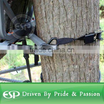 Aluminum Climbing Hunting Tree Stand With Safety Vest Harness, 250lb Capacity photo-4