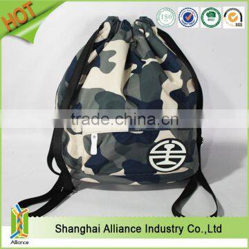 Camouflage Printed Polyester Drawstring Backpack Bag(TM-CDR-224)