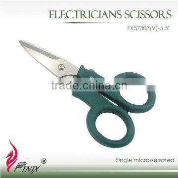 5.5" Nylon+Fiber Grip Electricians Scissor