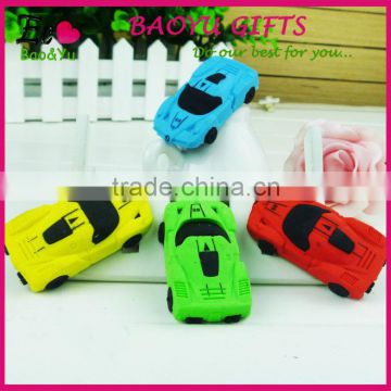 3D Car Shaped Rubber Toy Erasers New Design cartoon Erasers