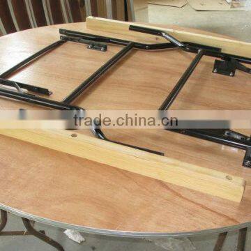 Plywood ALU Edge Banquet Folding Round Dining Table With USA Leg photo-4