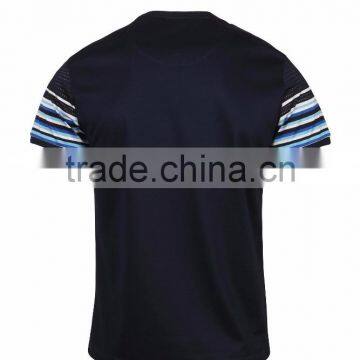 Customized Logo Mens Cotton &polyester Solid t Shirt photo-2