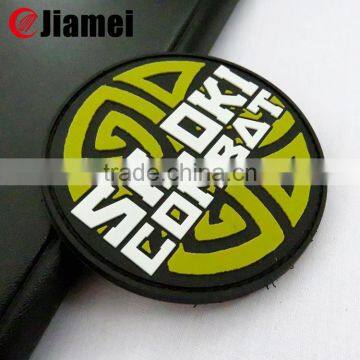 eco-friendly pvc rubber label clothing badge silicone rubber patch