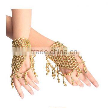 High quality bell belly dance slave bracelets ladies elegant belly dance hand bracelets