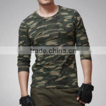 Men's T-shirt Camo Unitard long sleeved T-shirt movement