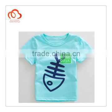 100% plain cotton print T shirt for 2-7 yesrs old Wholesale