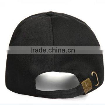 Good Quality Black Embroidery 100%cotton Snap Back 6-panel Baseball Hat and Cap photo-2